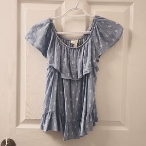 Monteau ruffle off shoulder top